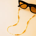 Cadena para Gafas con Perlas Beige - Cuelga Gafas Artesanal Resistente al Agua