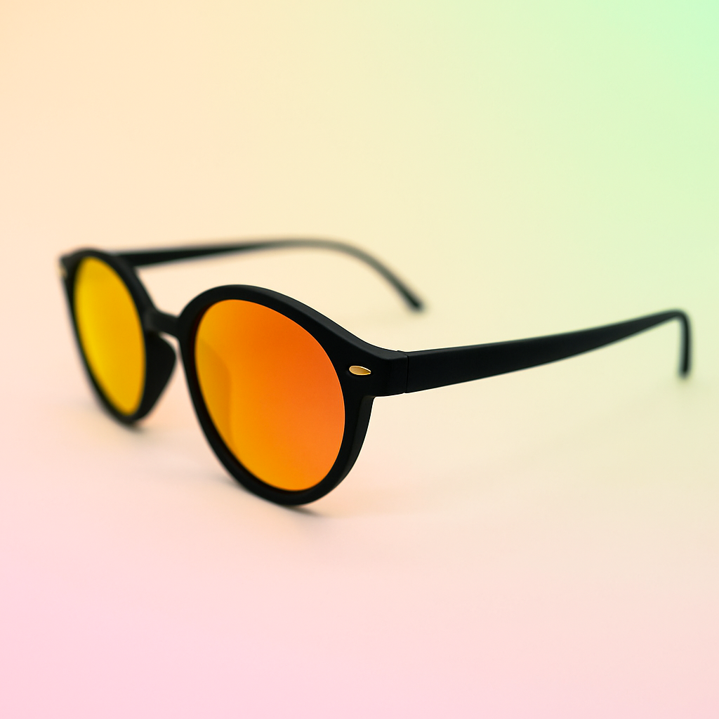 Gafas At Night Round Espejadas | Lente Rojo, Amarillo o Rosado | Estilo Retro Moderno