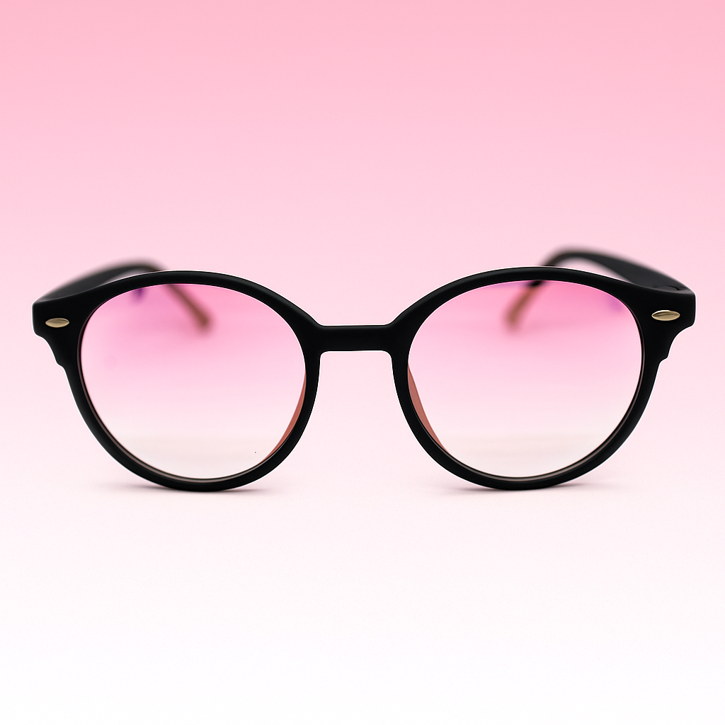 Gafas At Night Round Espejadas | Lente Rojo, Amarillo o Rosado | Estilo Retro Moderno