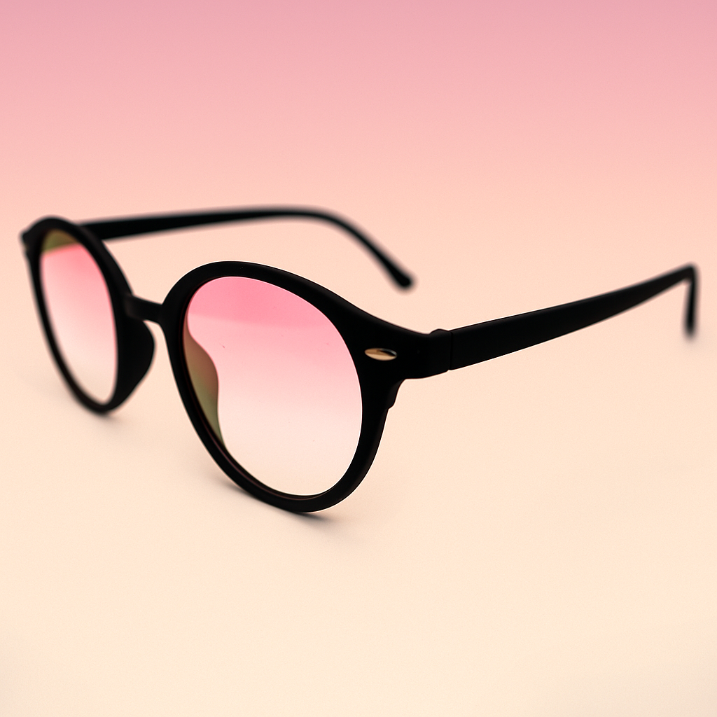 Gafas At Night Round Espejadas | Lente Rojo, Amarillo o Rosado | Estilo Retro Moderno