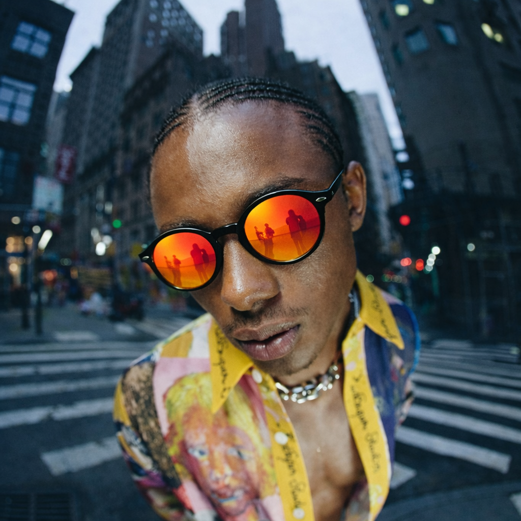 Gafas At Night Round Espejadas | Lente Rojo, Amarillo o Rosado | Estilo Retro Moderno