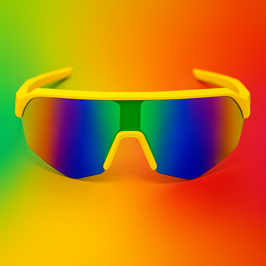 Gafas Deportivas Kids Amarillas Sharp | Lentes Espejados UV400 At Night