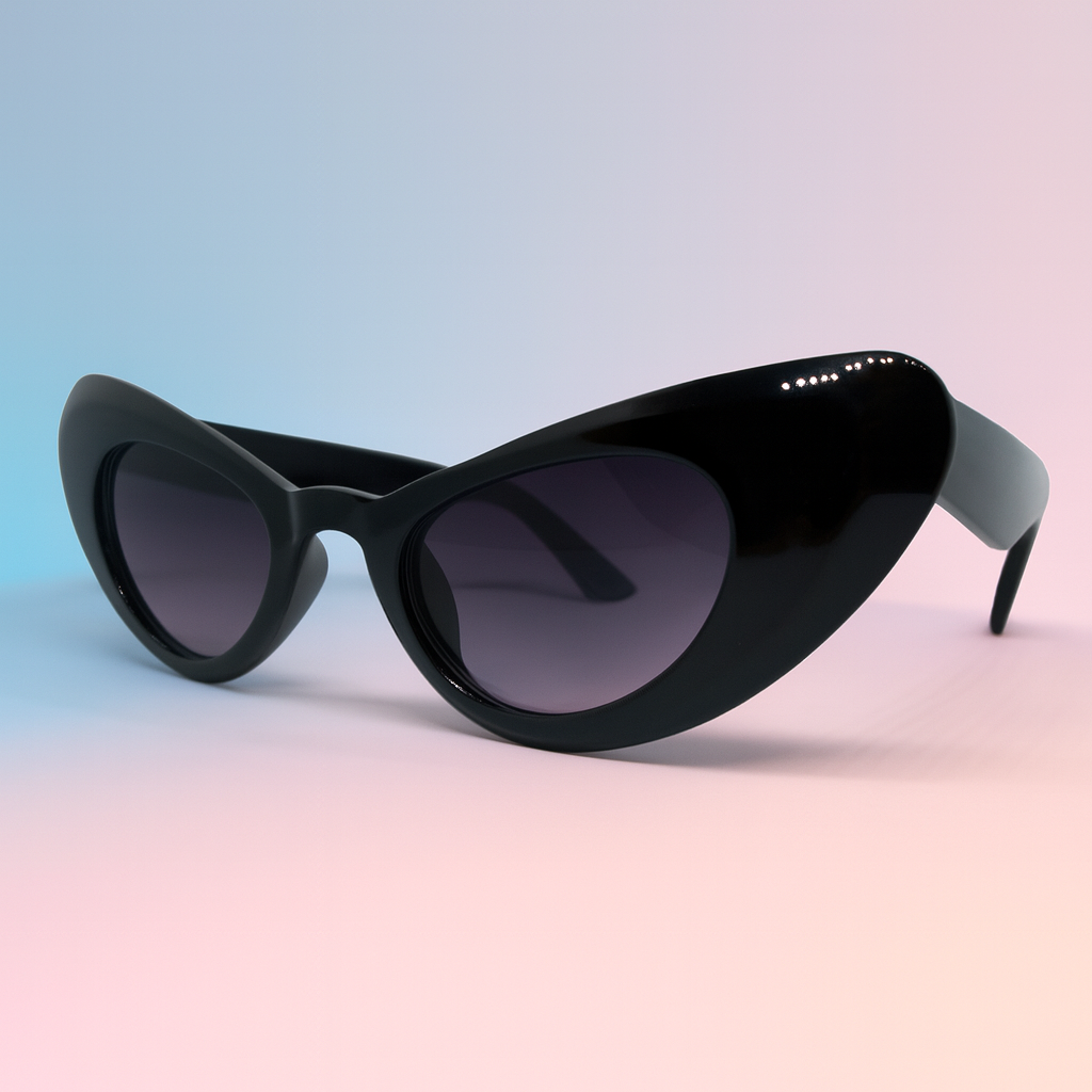 Gafas Kids Cat Eye Negras | Estilo Retro UV400 At Night