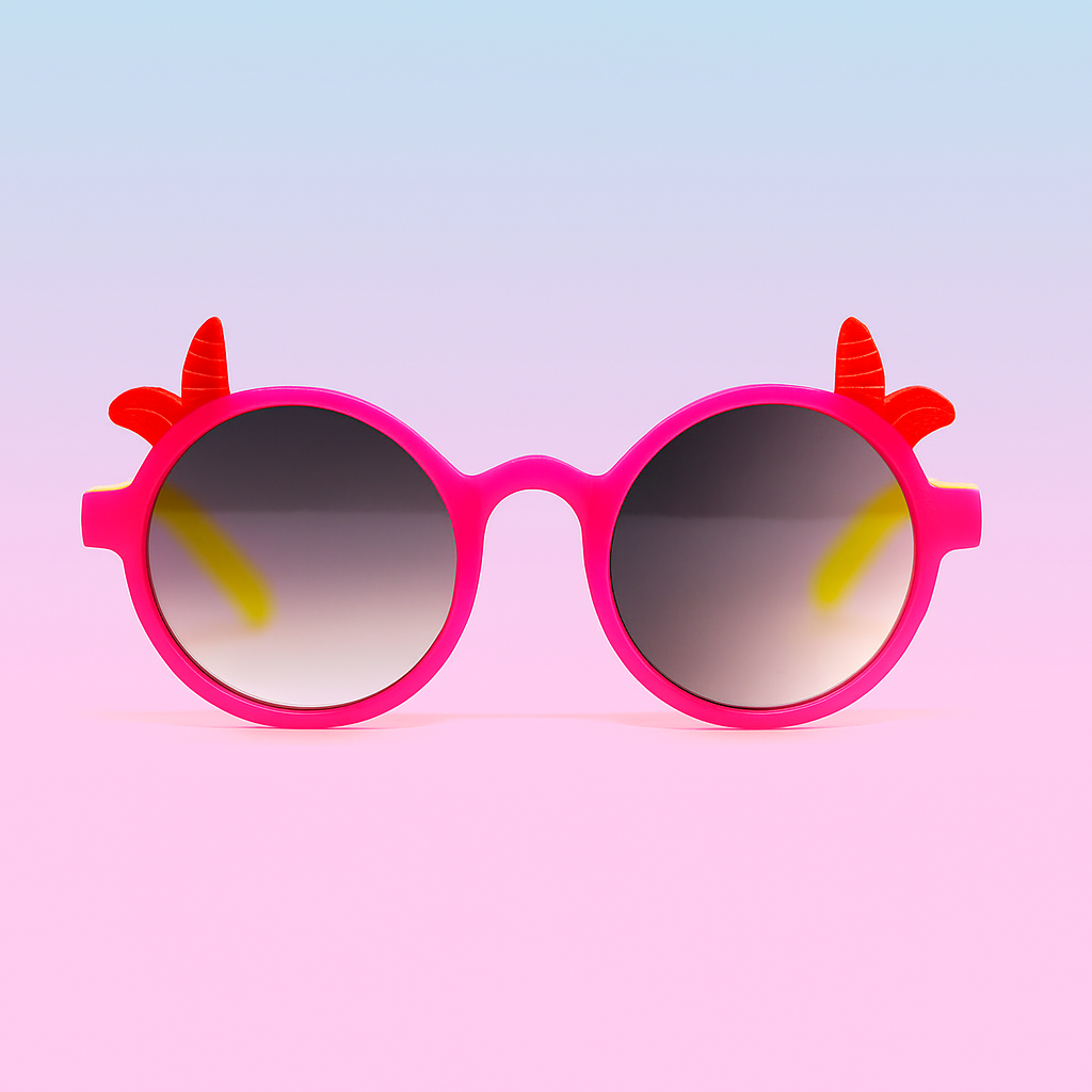 Gafas Kids Fantasy Azul y Rosa | Diseño Redondo con Alas UV400 At Night