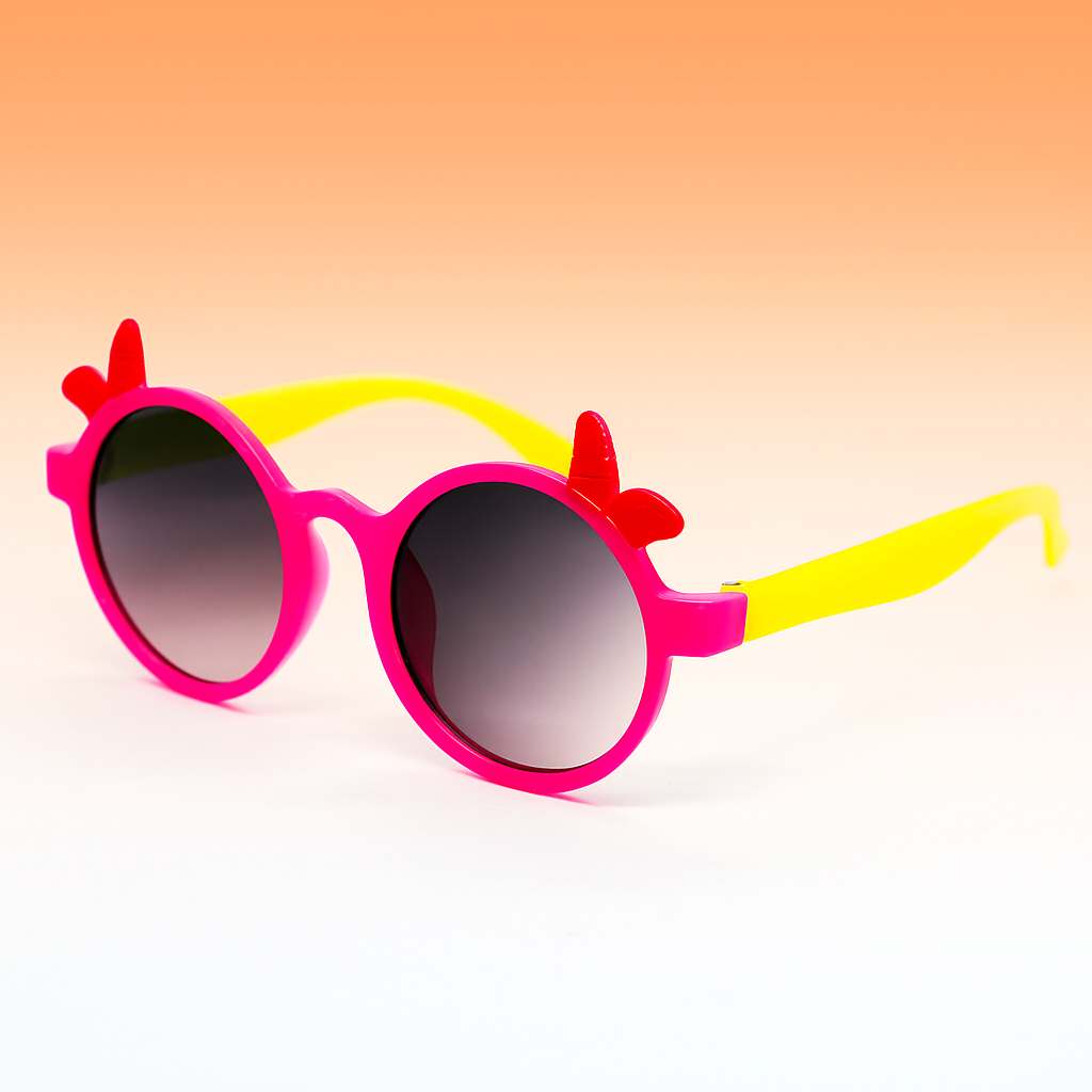 Gafas Kids Fantasy Azul y Rosa | Diseño Redondo con Alas UV400 At Night