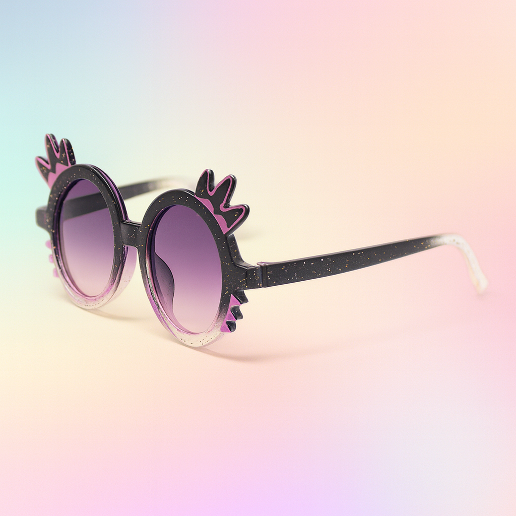 Gafas Kids Princess Glitter Red | Diseño de Corona con Protección UV400 At Night