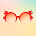 Gafas Kids Princess Glitter Red | Diseño de Corona con Protección UV400 At Night