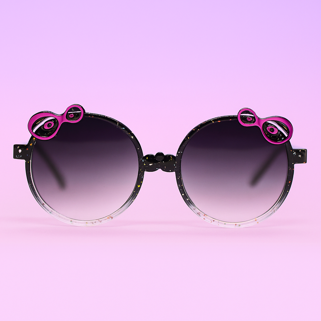 Gafas Kids Purple Bow | Diseño Redondo con Moños y Protección UV400 At Night