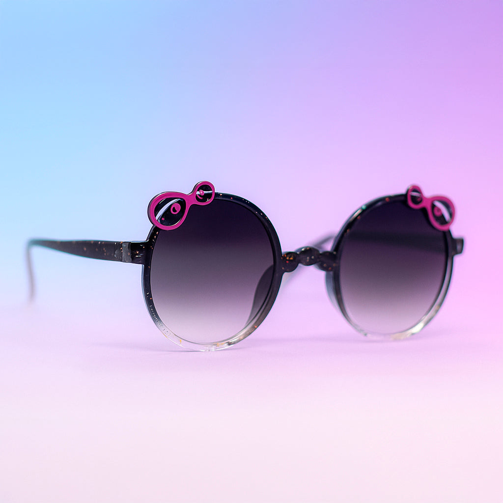 Gafas Kids Purple Bow | Diseño Redondo con Moños y Protección UV400 At Night