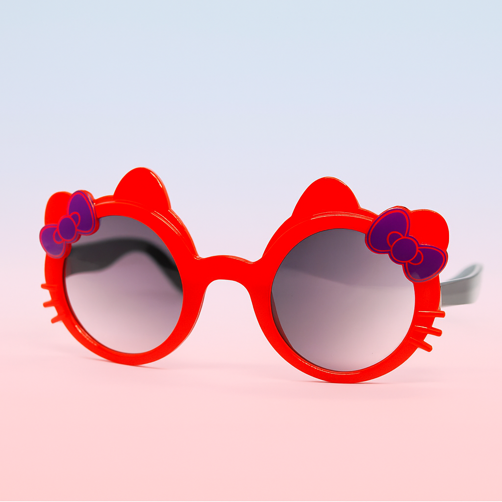 Gafas Kids Red Hello Kitty | Diseño con Moños y Protección UV400 At Night