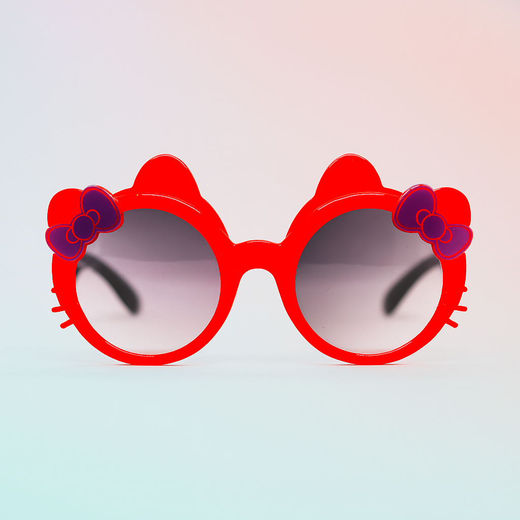 Gafas Kids Red Hello Kitty | Diseño con Moños y Protección UV400 At Night