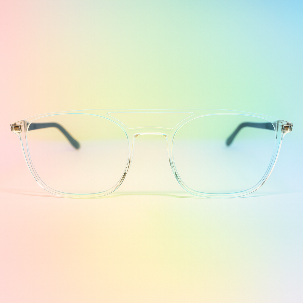 Gafas Ópticas Cuadradas Transparentes TR90 - Unisex / Minimalistas