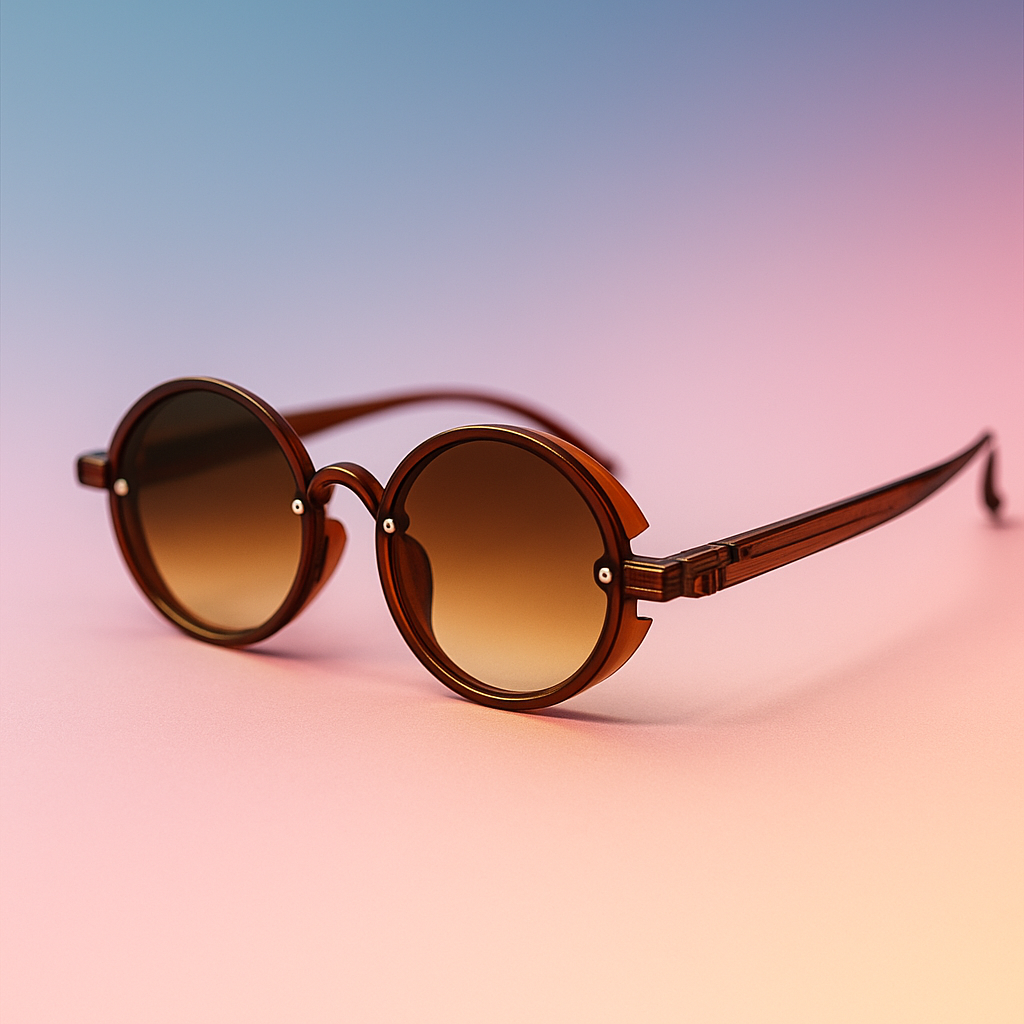 Gafas Steampunk Retro Redondas - At Night Sunglasses