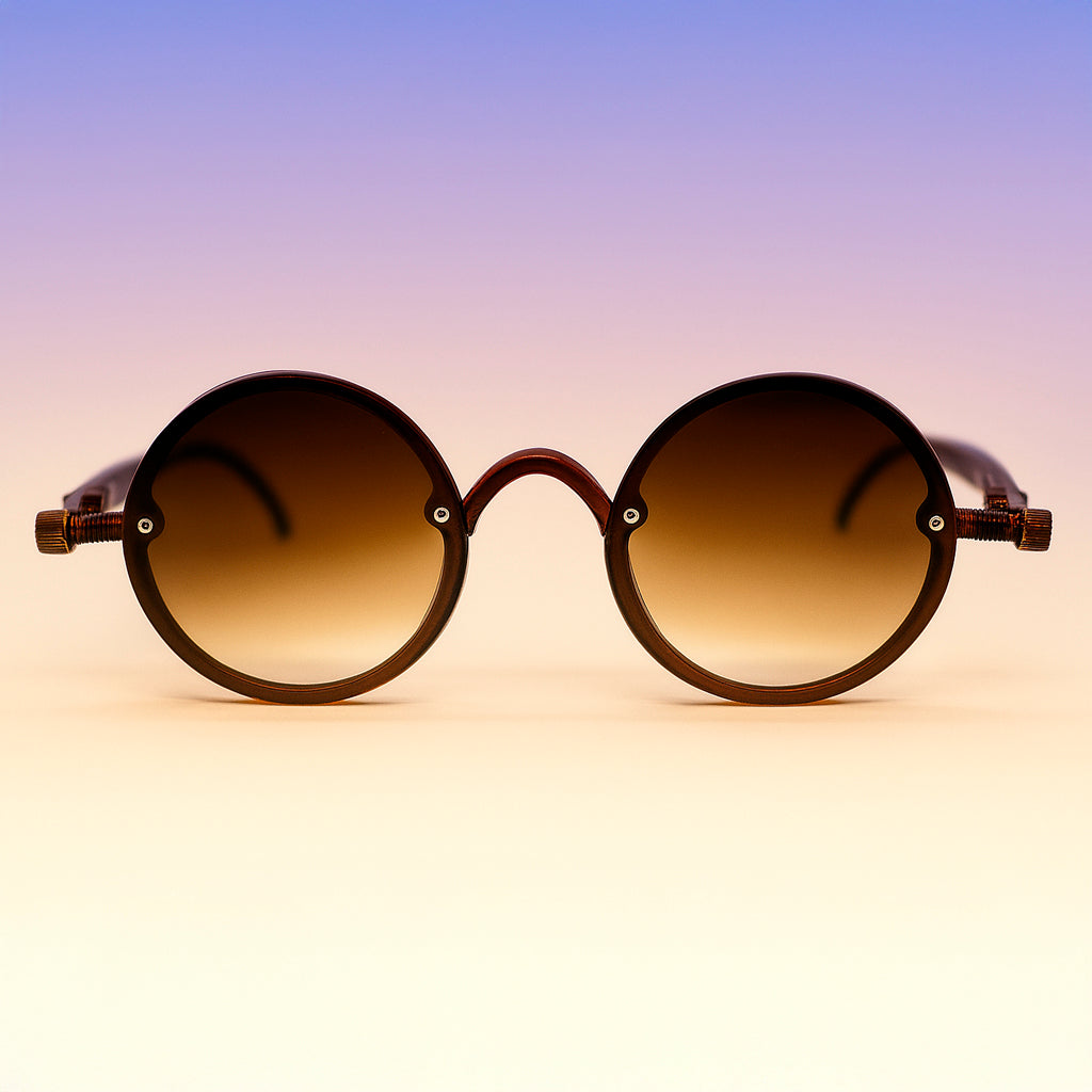 Gafas Steampunk Retro Redondas - At Night Sunglasses