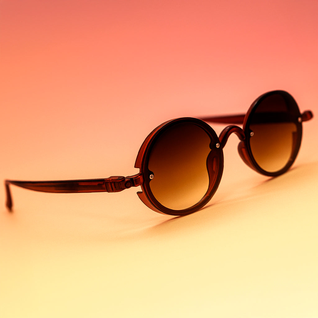 Gafas Steampunk Retro Redondas - At Night Sunglasses