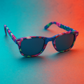 Gafas de Sol At Night Wayfarer Tropical | Azul / Estampado Floral