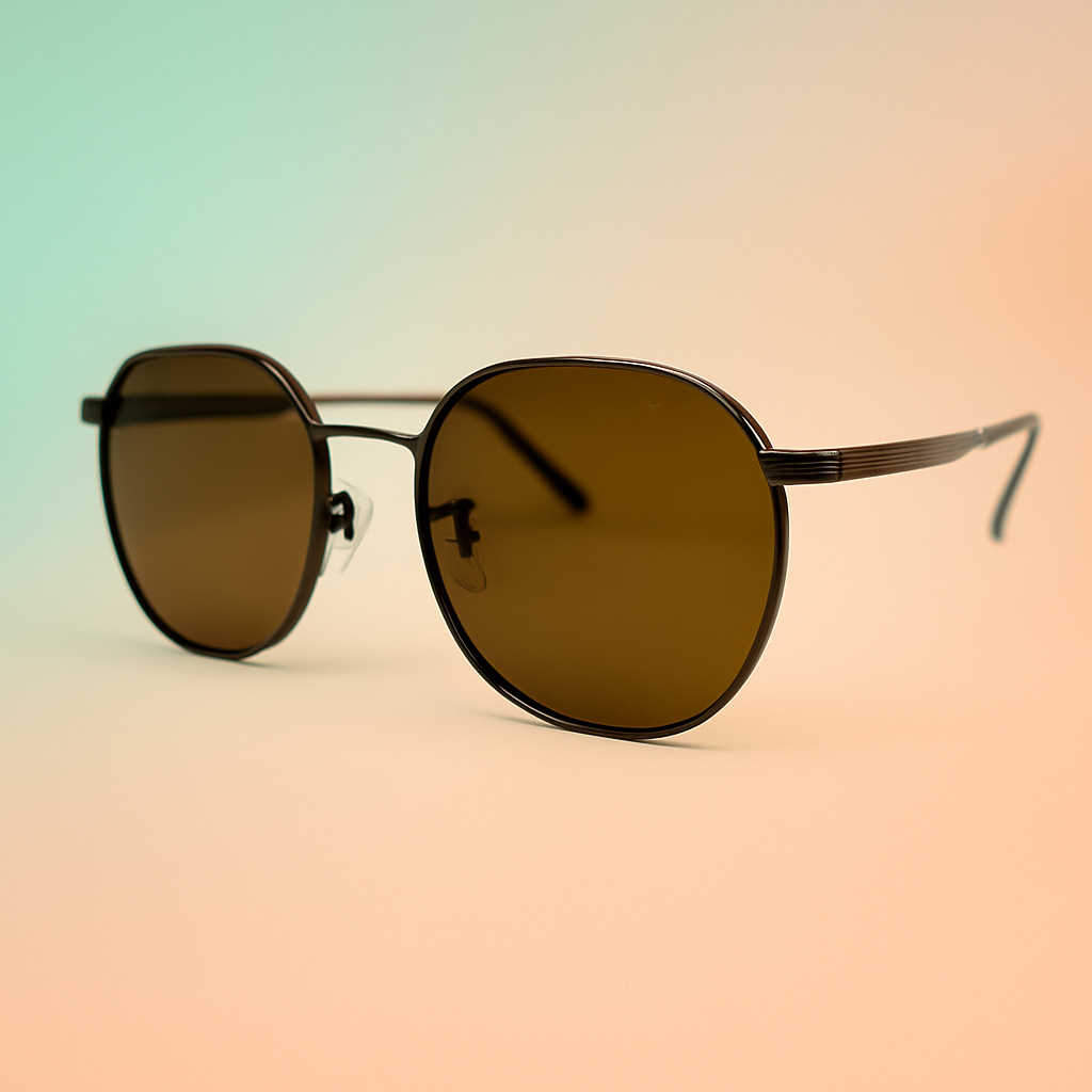 Gafas de Sol At Night Polarizadas Round Metal UV400