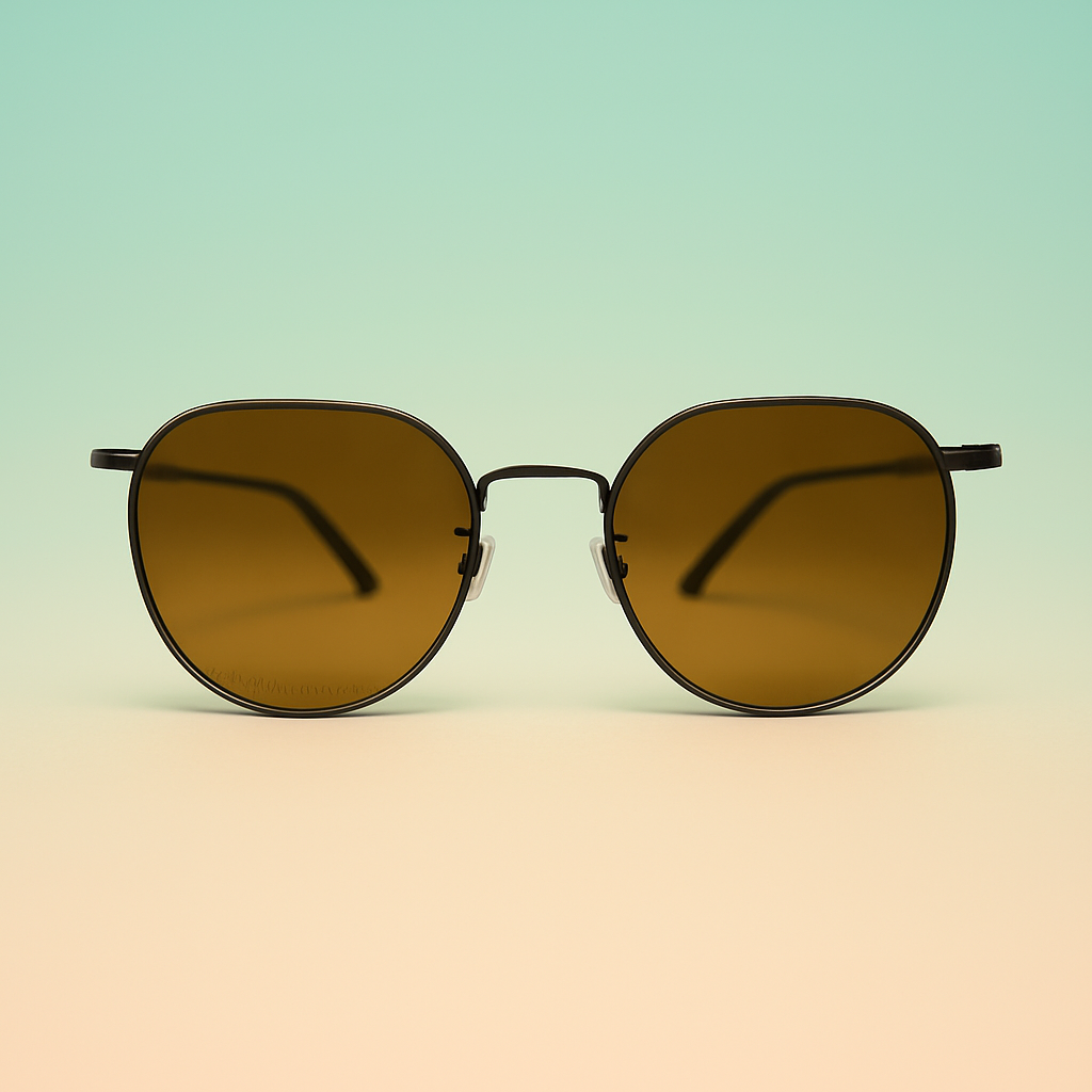 Gafas de Sol At Night Polarizadas Round Metal UV400