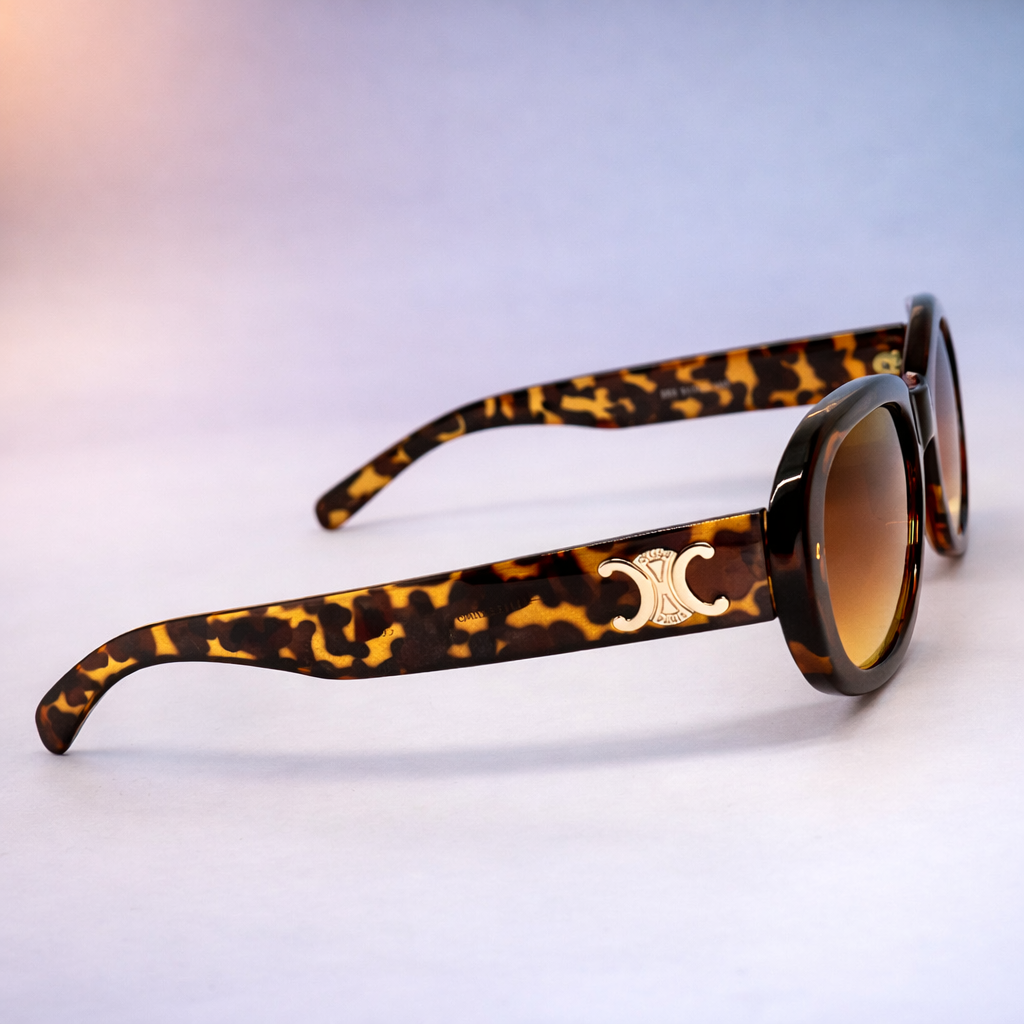 Gafas de Sol CELINE Oval Luxury – Negro / Tortoise