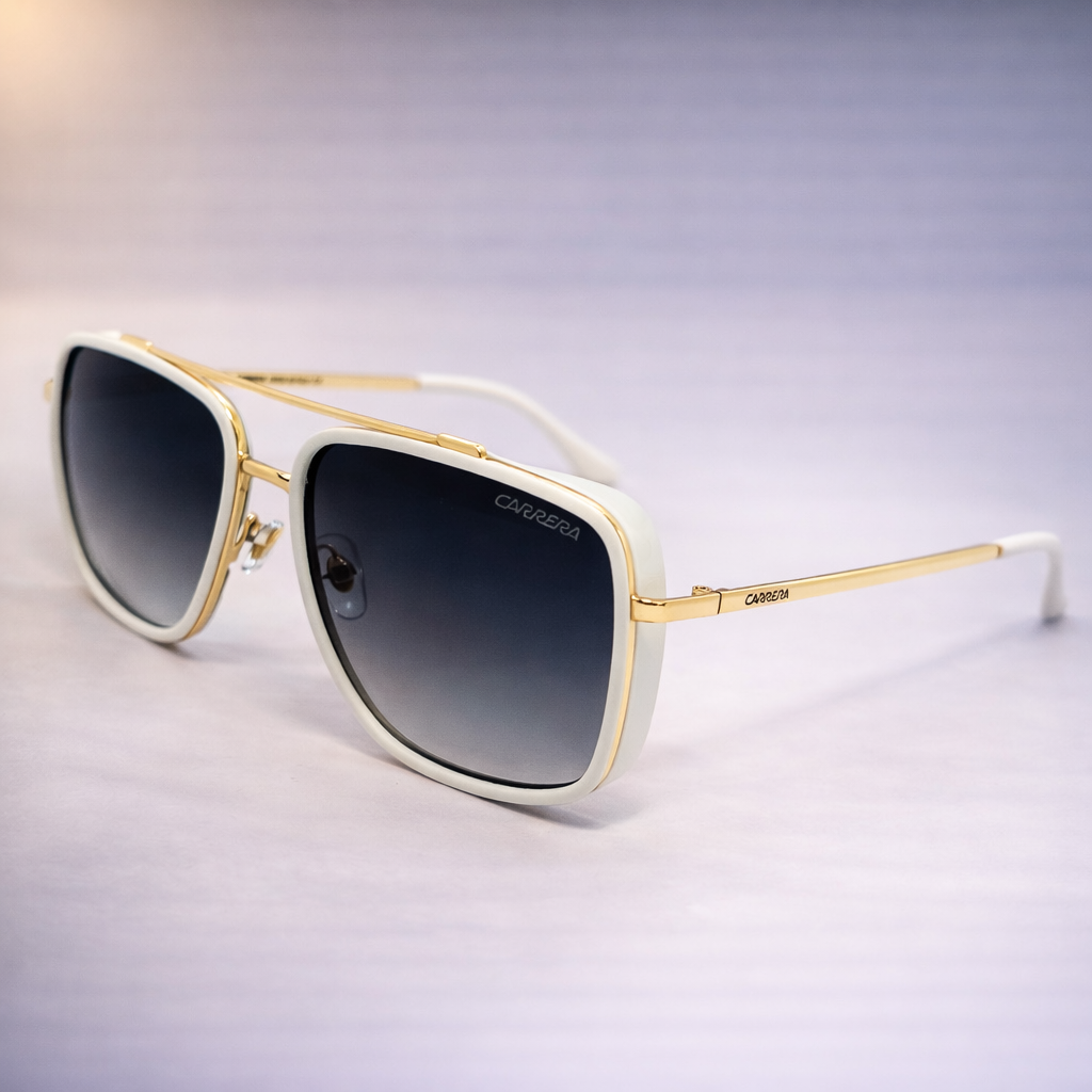 Gafas de Sol Carrera Aviator Bold Luxury – Blanco / Dorado