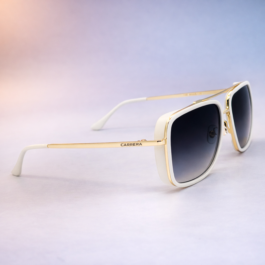 Gafas de Sol Carrera Aviator Bold Luxury – Blanco / Dorado