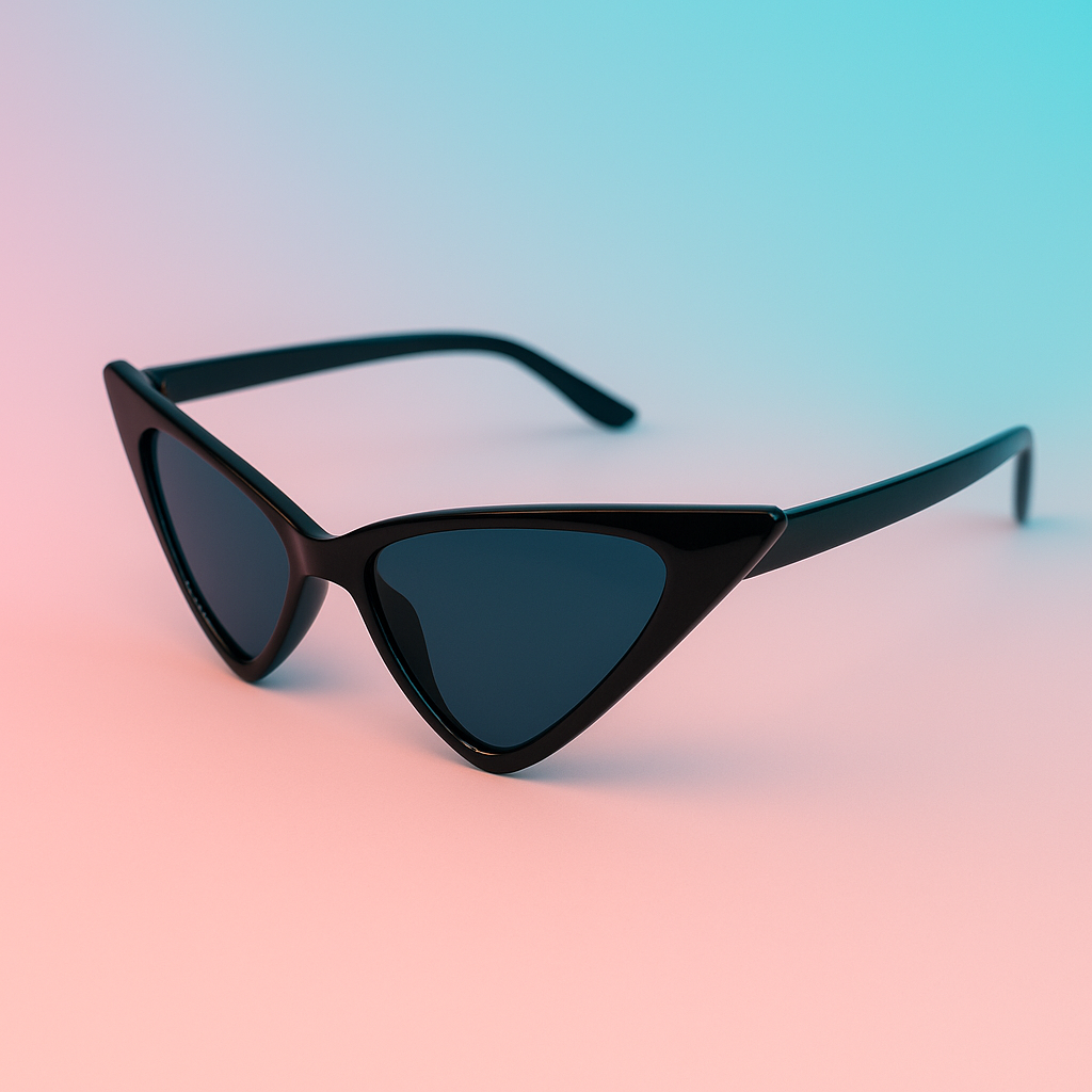Gafas de Sol Cat-Eye Futuristas Negras | At Night Sunglasses
