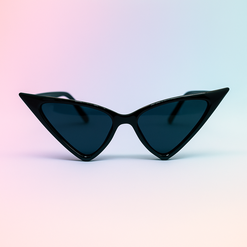 Gafas de Sol Cat-Eye Futuristas Negras | At Night Sunglasses
