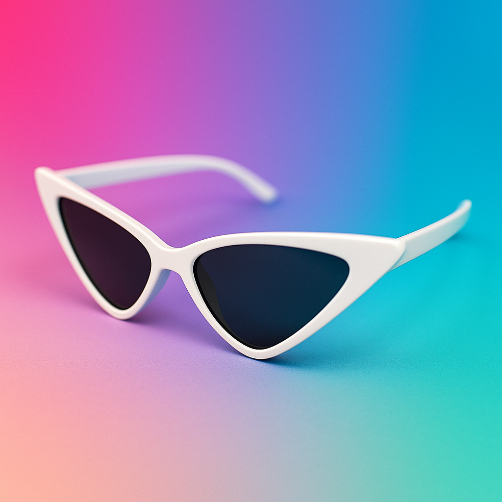 Gafas de Sol Cat-Eye Futuristas Negras | At Night Sunglasses