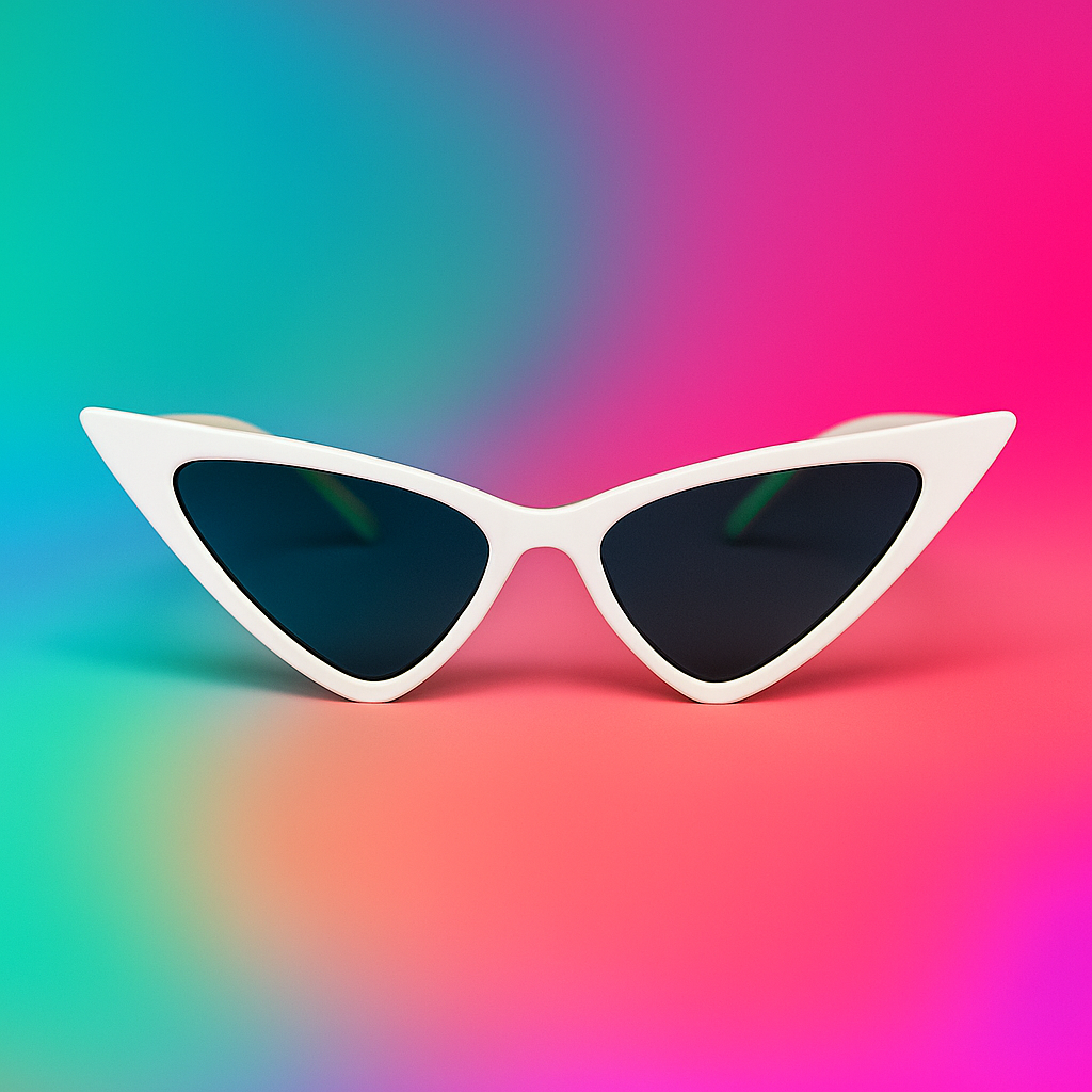 Gafas de Sol Cat-Eye Futuristas Negras | At Night Sunglasses