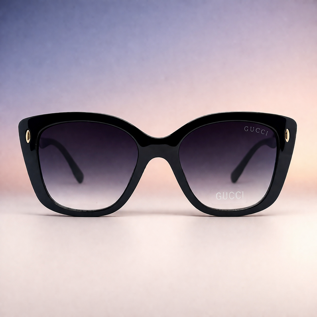 Gafas de Sol Gucci Oversize Signature – Negro / Honey Transparent