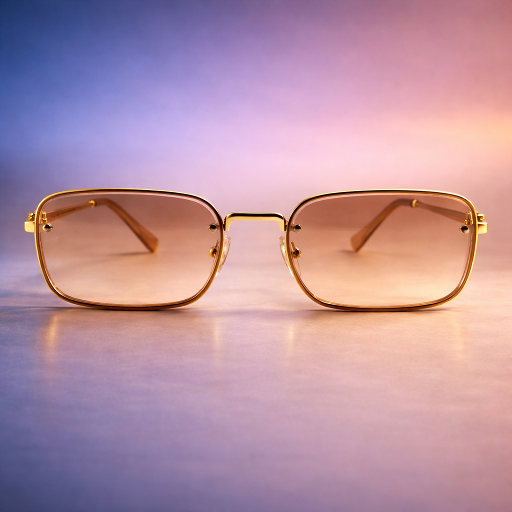 Gafas de Sol Miu Miu Rectangular Glam – Gold / Pink Champagne