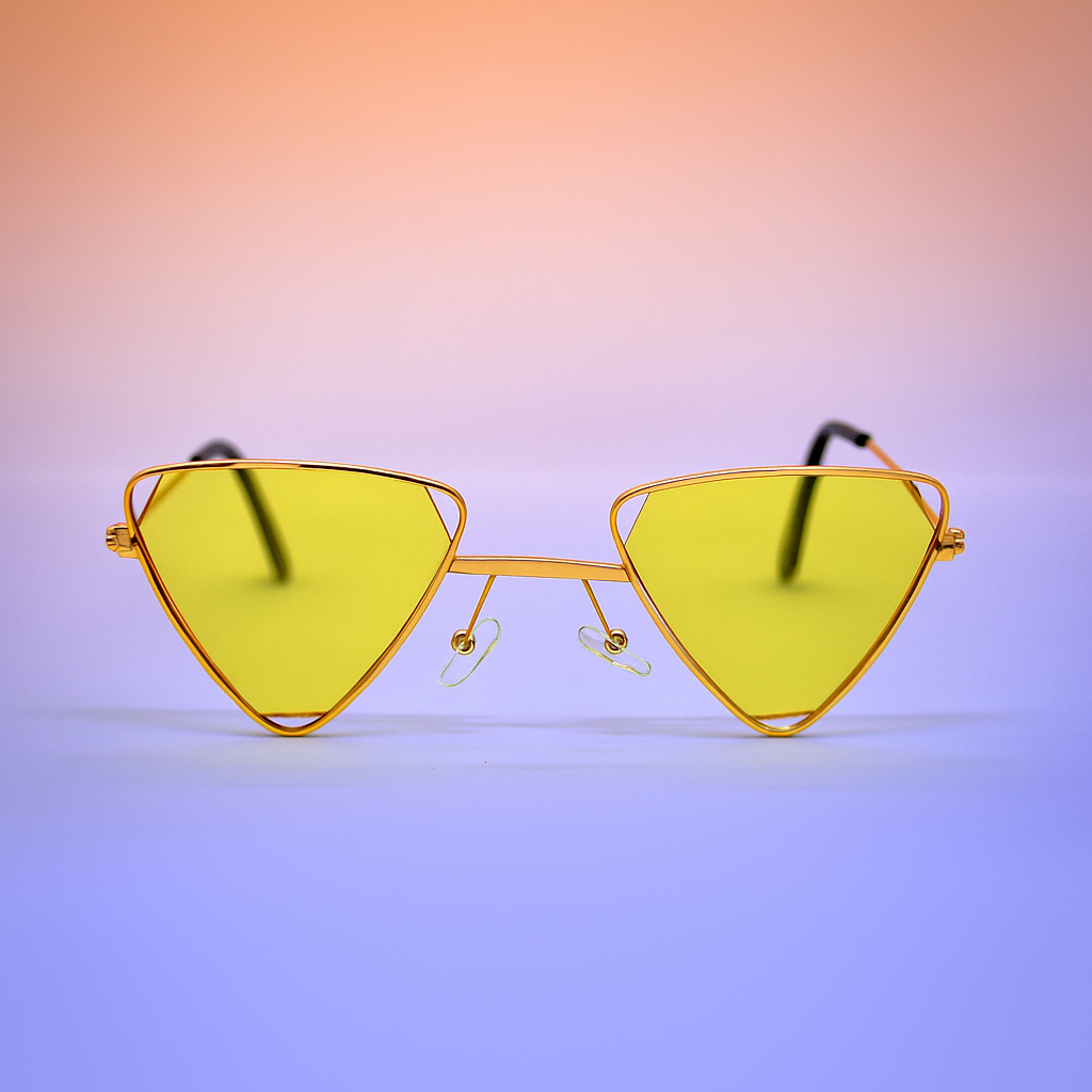 Gafas de Sol Triangular Vintage – At Night Sunglasses