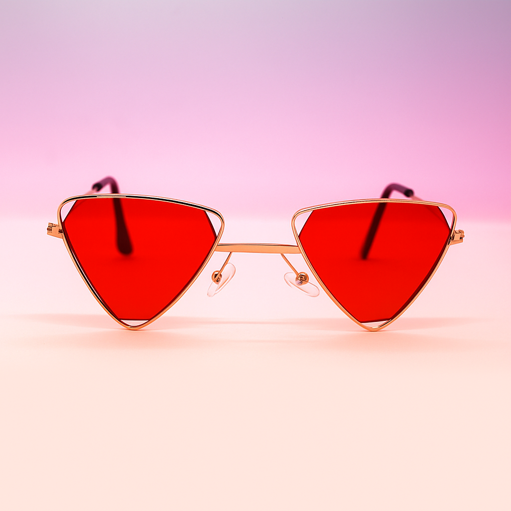 Gafas de Sol Triangular Vintage – At Night Sunglasses