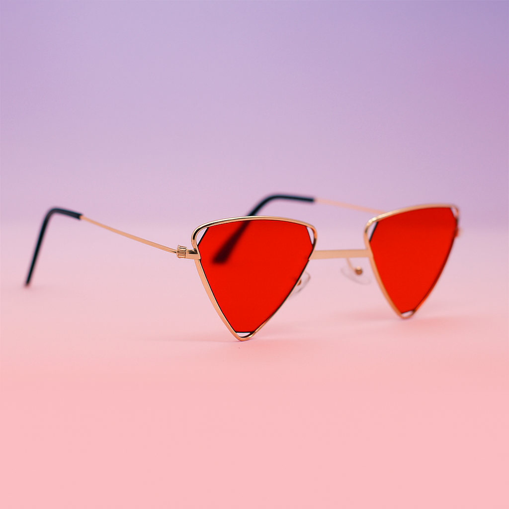 Gafas de Sol Triangular Vintage – At Night Sunglasses