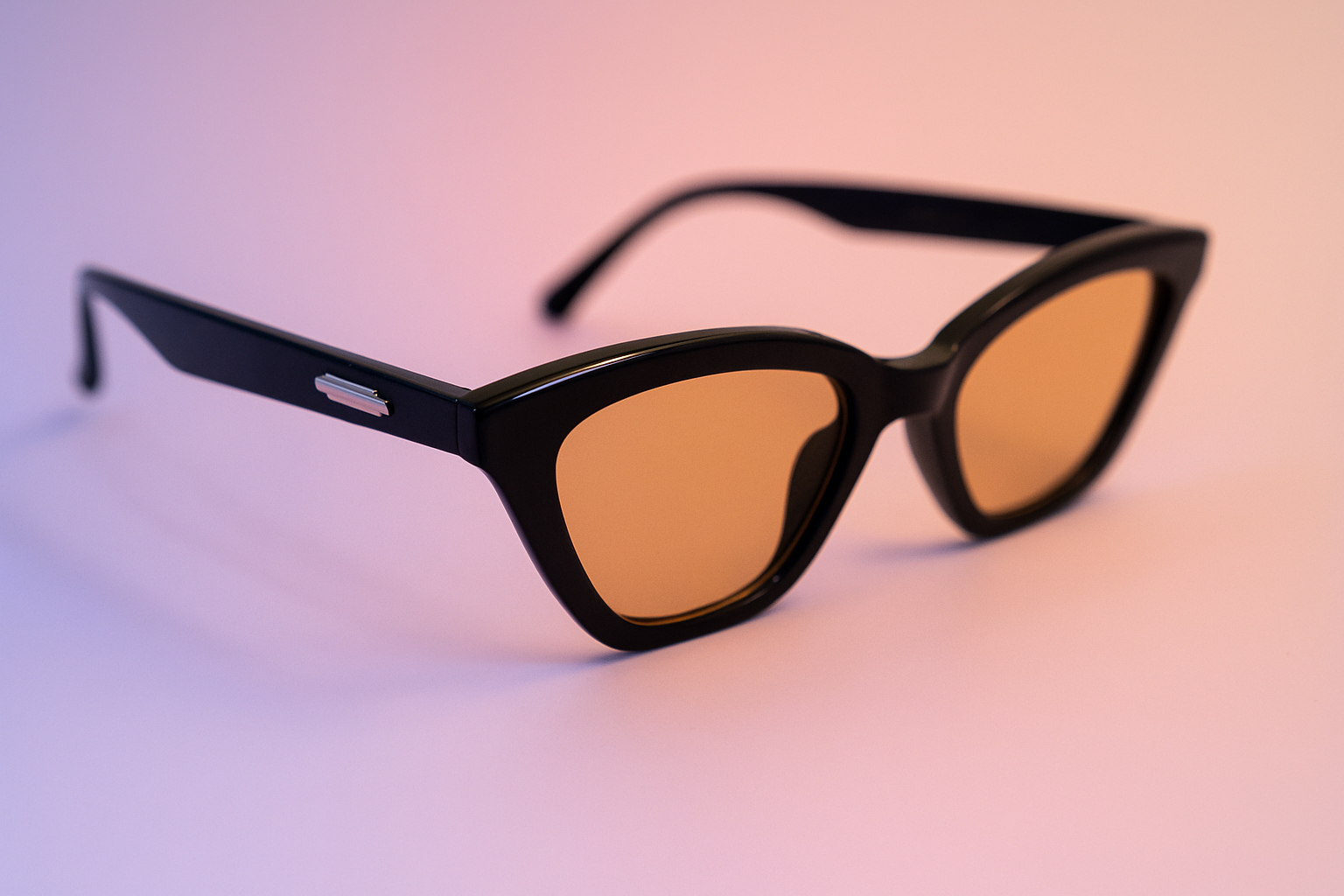 Gafas de Sol Triangular / Cat-Eye Lente Cafe claro - At Night Sunglasses