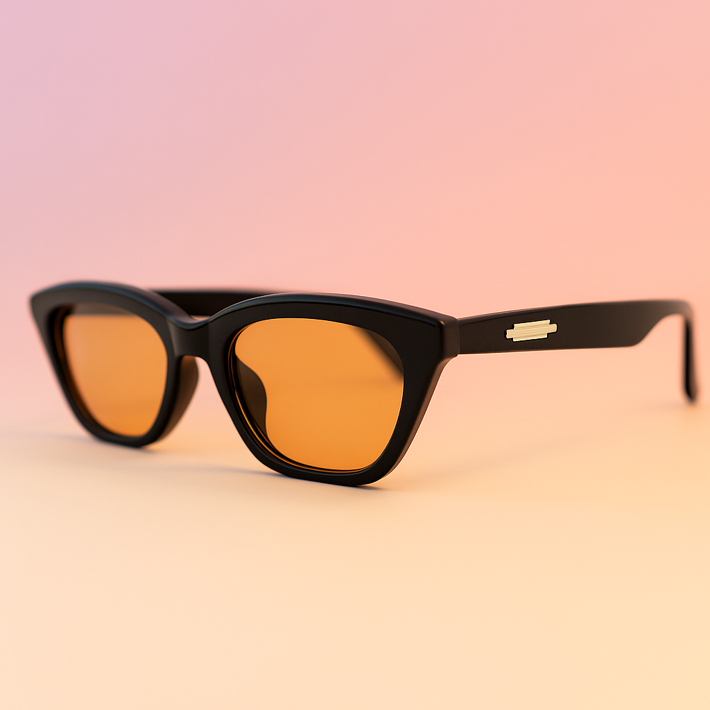 Gafas de Sol Triangular / Cat-Eye Lente Cafe claro - At Night Sunglasses