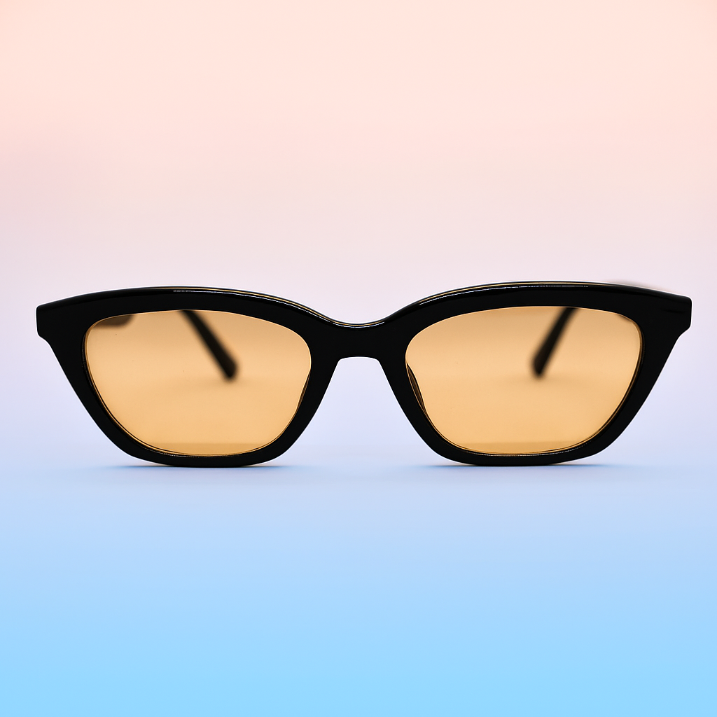 Gafas de Sol Triangular / Cat-Eye Lente Cafe claro - At Night Sunglasses