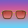 Gafas de Sol Gucci Bicolor Gold by At Night - Lentes Rosa & Verde UV400