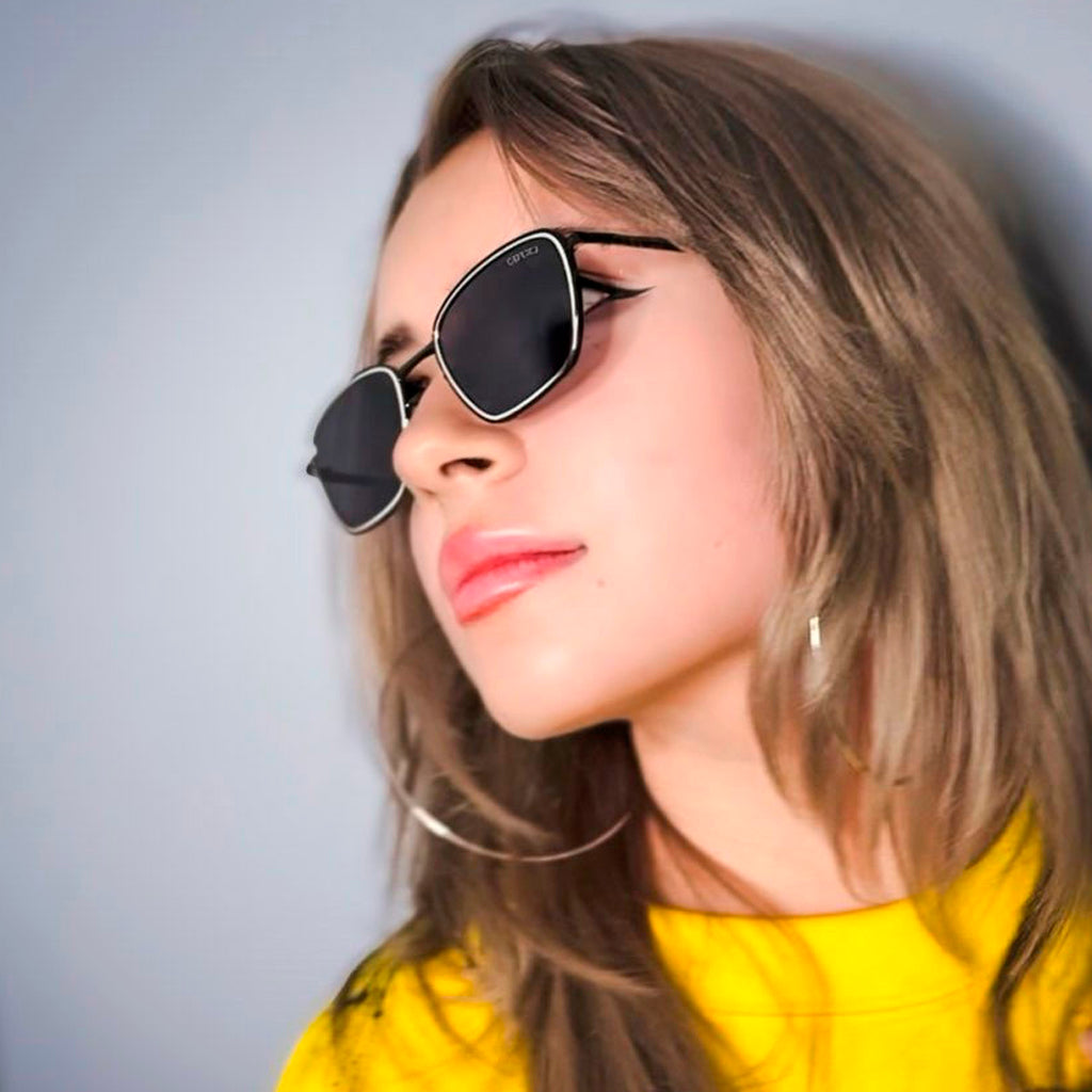 Gafas de sol Gucci cuadradas negras - Lentes UV400