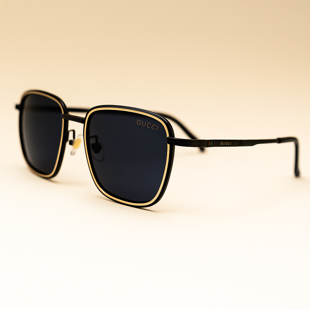 Gafas de sol Gucci cuadradas negras - Lentes UV400