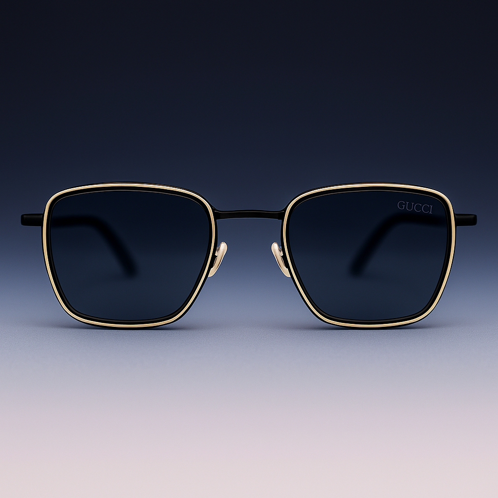 Gafas de sol Gucci cuadradas negras - Lentes UV400