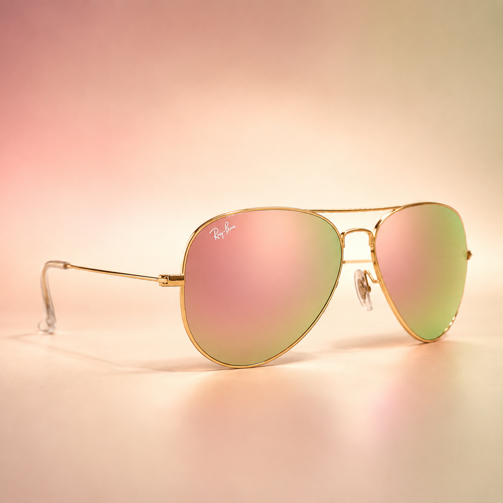 Ray-Ban Aviator Rose Gold RB3025 Gafas de Sol Oro Rosa