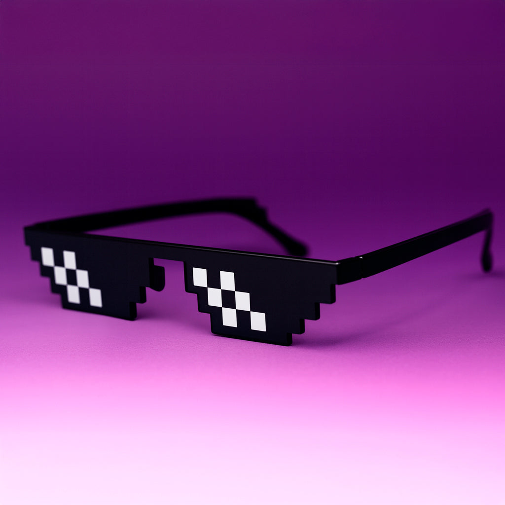 Gafas Meme Pixeladas | "Deal With It" Edición Adultos y Kids At Night