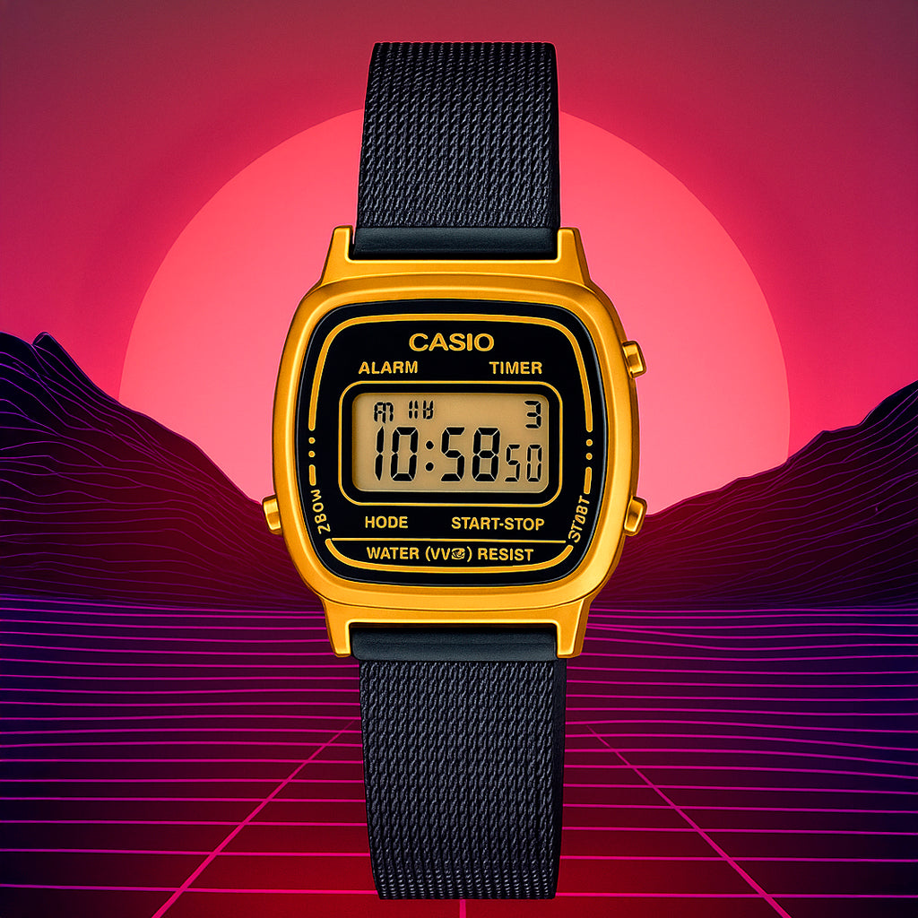 Reloj Casio LA670WEMB-1DF - Retro Gold Mesh Edition