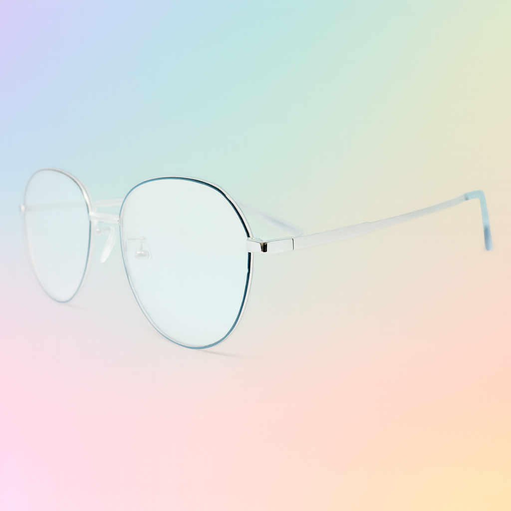 Marco Óptico At Night -- Redondo Metálico Ultraliviano Unisex