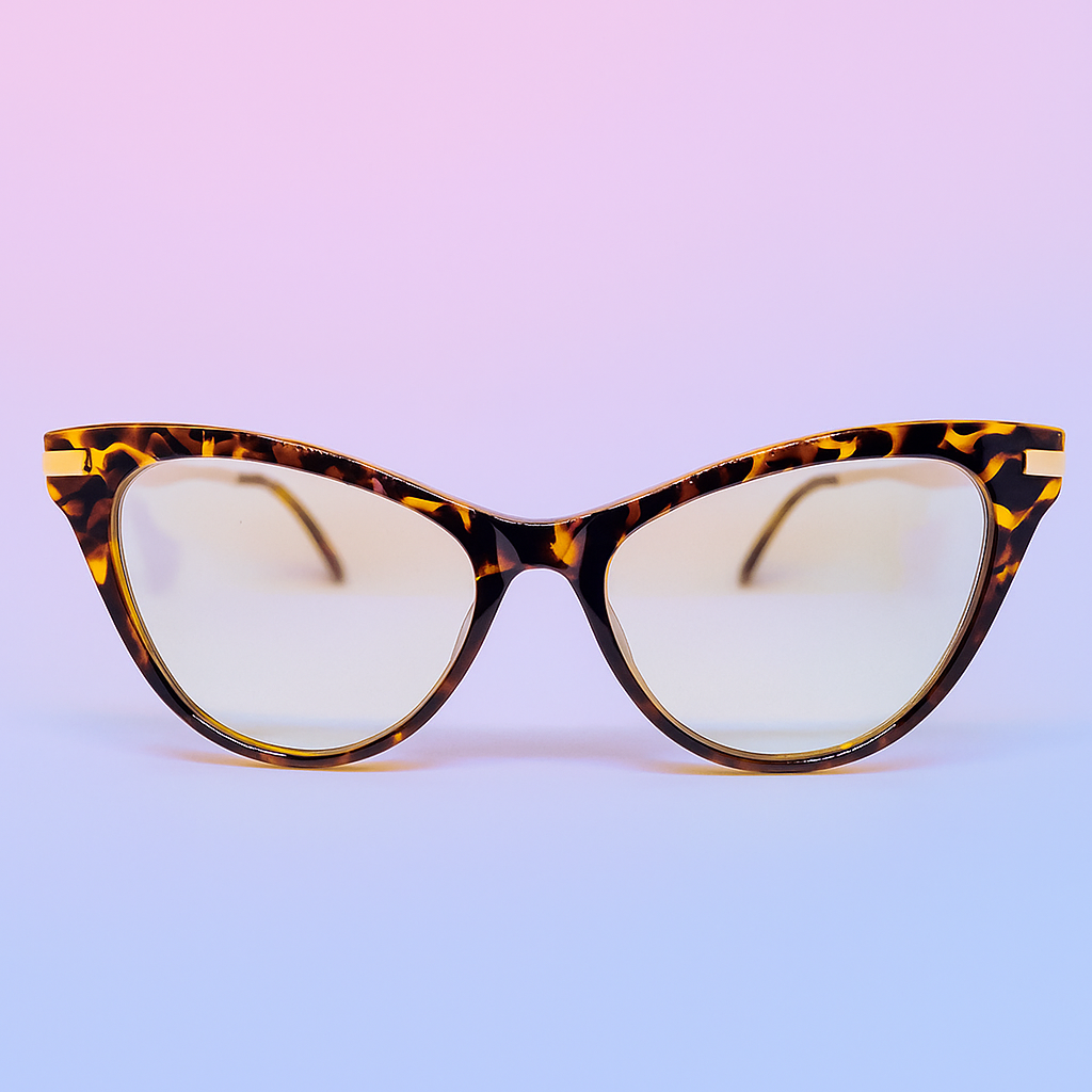Marco Óptico Cat Eye Animal Print Unisex con BlueBlock | TR90 + Metal