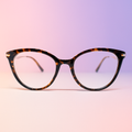 Marco Óptico Cat Eye Oversize Tortoise con BlueBlock | At Night