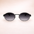 Miu Miu Round Icon Luxury – Black & Gold Collection | At Night Sunglasses