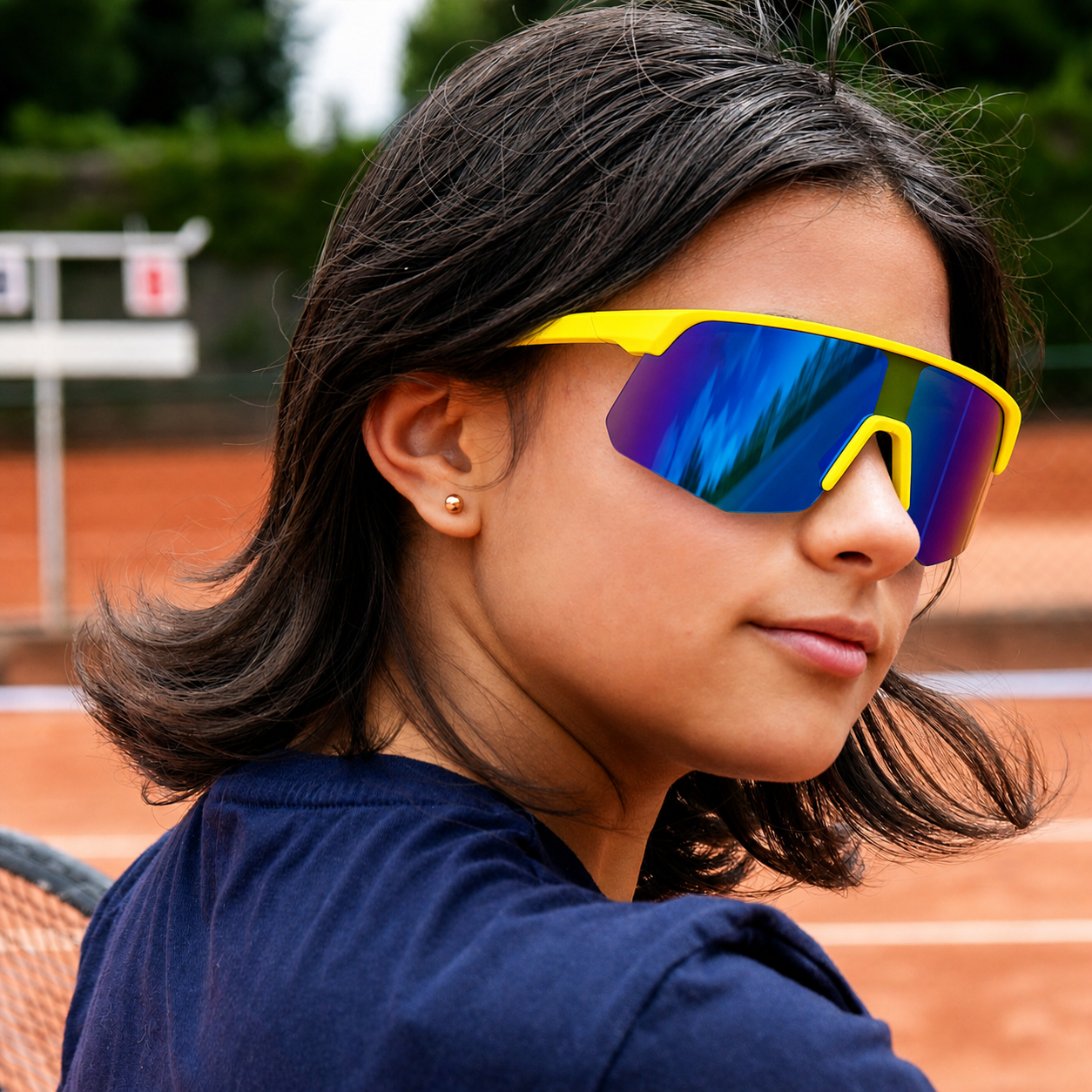 Gafas Deportivas Kids Amarillas Sharp | Lentes Espejados UV400 At Night