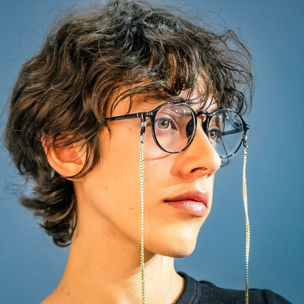 Gafas Panto Round TR90 Negro - BlueBlock